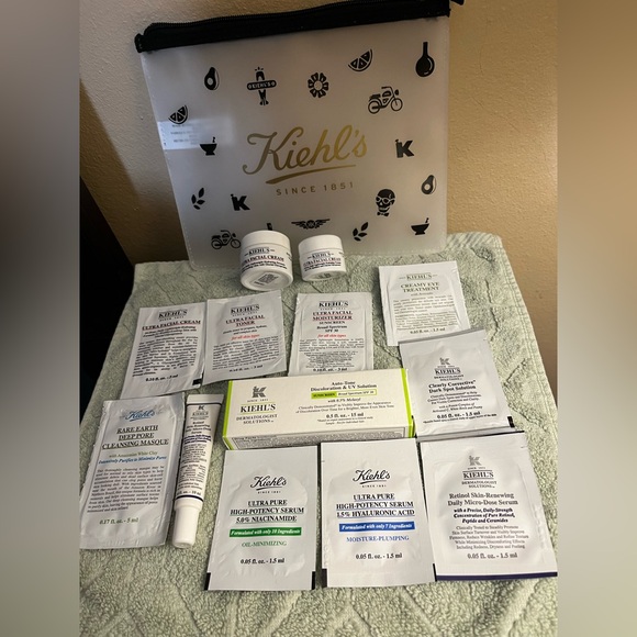 Kiehl's Other - Kiehl’s Travel Size Skincare Set w/ Bag| Ultra Facial, Retinol, Serums